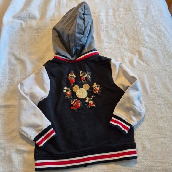Hanna Andersson girls size 100 or 4 black Mickey lined hoodie, GUC only for fade - Picture 4 of 8